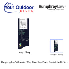 HumphreyLaw Soft Merino Wool Blend Year Round Comfort Health Sock