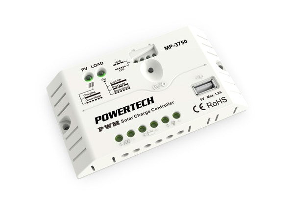 Powertech 12/24v Solar Charge Controller With Led Indicator and USB