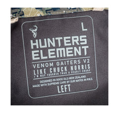 Slate | Hunters Element Venom Gaiters Inside Label.
