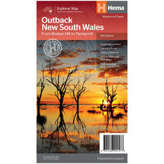 Hema Outback New South Wales Waterproof Map. Front Cover