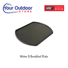 Weber Q Breakfast Plate. Hero image with logos and title