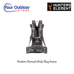 Hunters Element Arete Bag Frame. Hero Image Showing Logos and Title.  