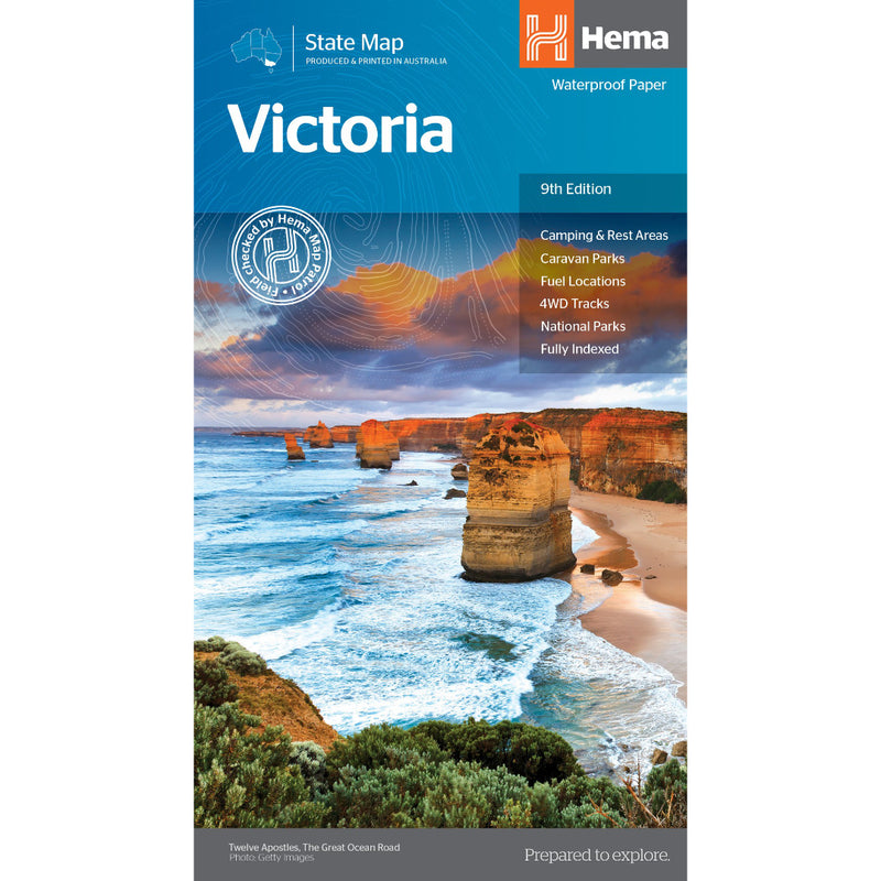Hema Victoria State Map 9th Edition. Front Cover