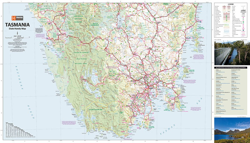 Hema Tasmania Handy Map