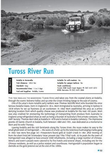 Page Example, Tuross River Run Listing