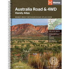 Hema Australia Road and 4WD Handy Atlas 12th Edition. Front cover