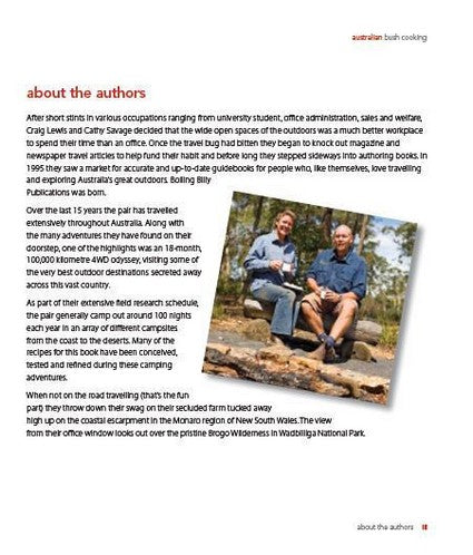 Australian Bush Cooking by Cathy Savage and Craig Lewis. About the Authors Page PReview