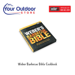 Weber Barbecue Bible Cookbook. Hero with logos and title