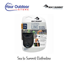 Sea To Summit Clothesline. Hero Image Showing Logos and Title. 
