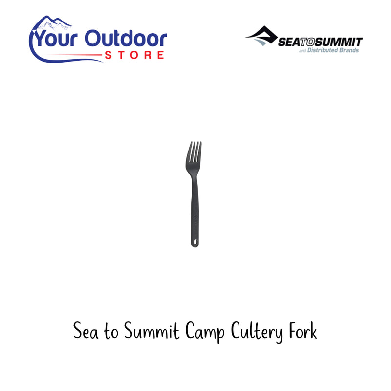 Sea To Summit Camp Cultery Fork. Hero Image Showing Logos and Title. 