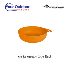 Sea To Summit Delta Bowl. Hero Image Showing Logos and Title.