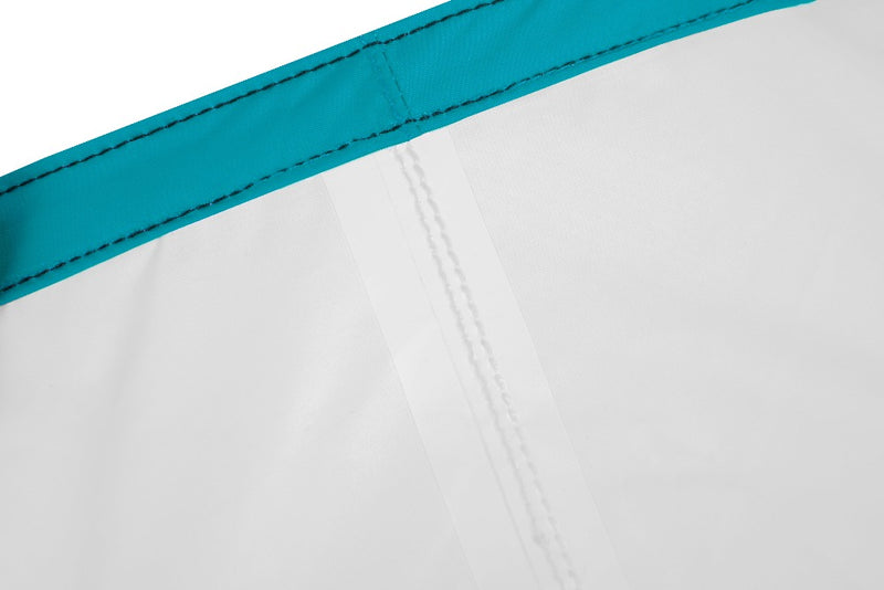 Blue | Sea To Summit Lightweight Dry Sack. Close up of top seam showing internal lining