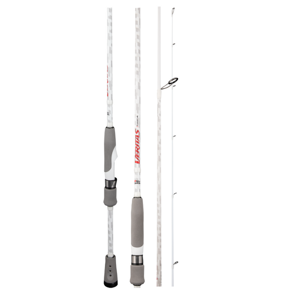 Image showing 4 sections of the rod, including Spin Split grip, Logo above grip, bottom section between grip and join and the top section from the join to the tip