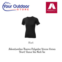 Adventureline Thermo Polyester Viscose Unisex Short Sleeve Vee Neck Tee