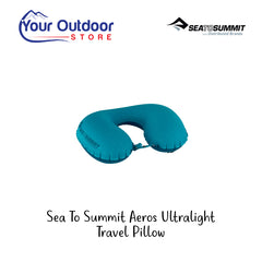 Sea To Summit Aeros Ultralight  Travel Pillow. Hero image with title and logos