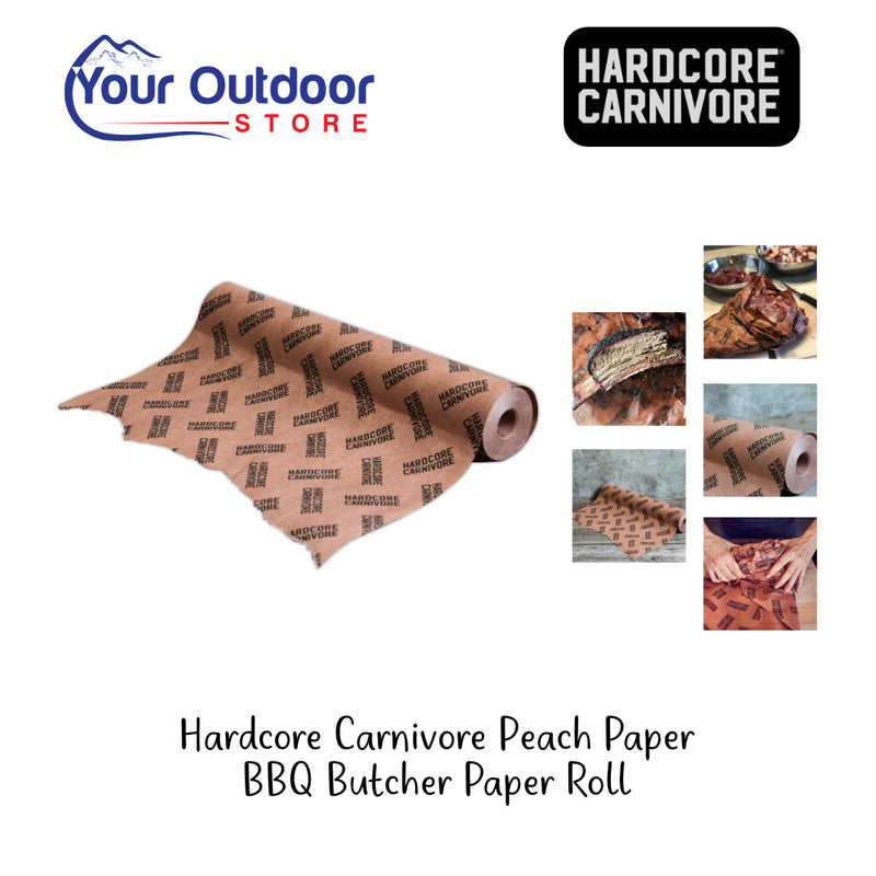 Hardcore Carnivore Peach Paper BBQ Butcher Paper Roll. Hero image