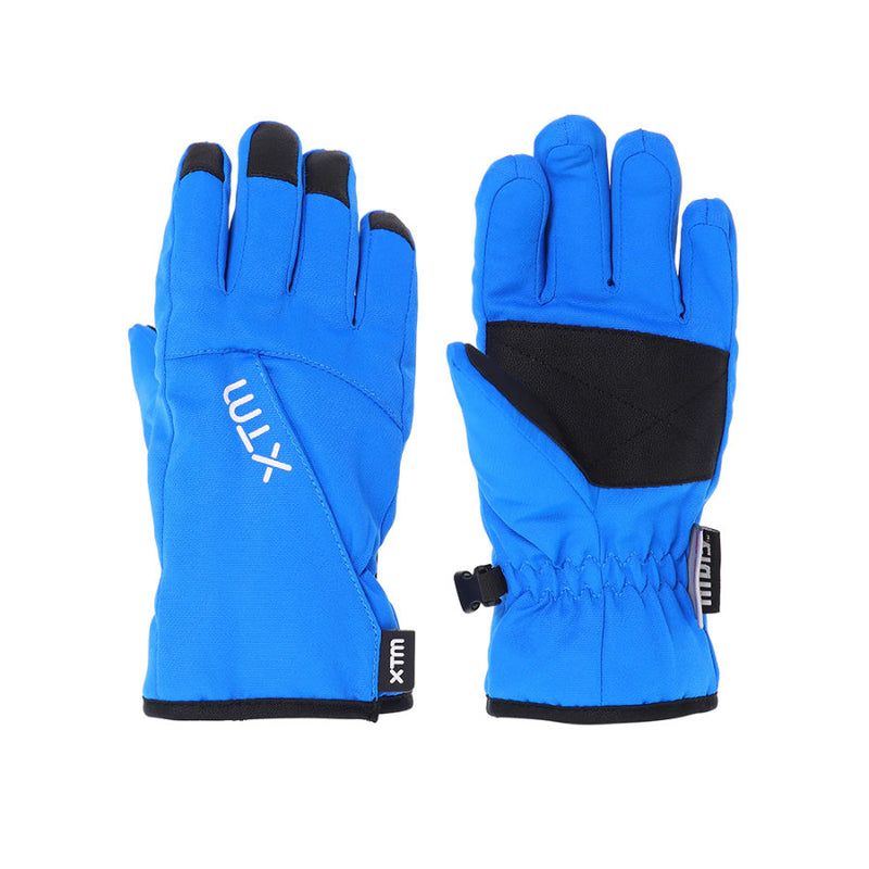 Bright Blue | XTM Tots II Glove, Showing Upper Hand and Palm View. 