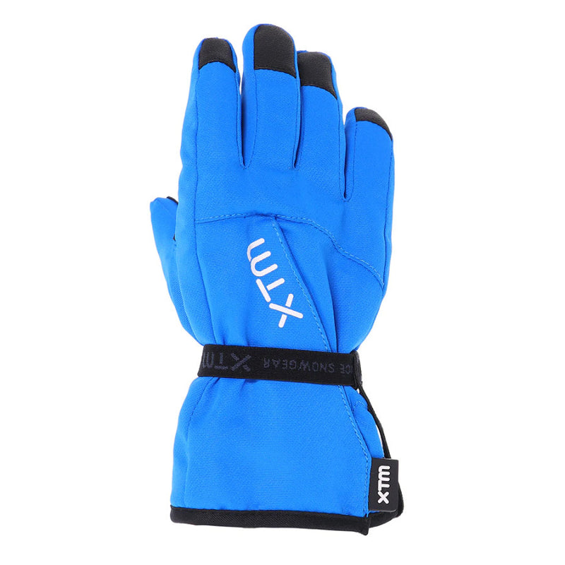 Bright Blue | XTM Tots II Glove, Showing Upper Hand and Wrist Strap.