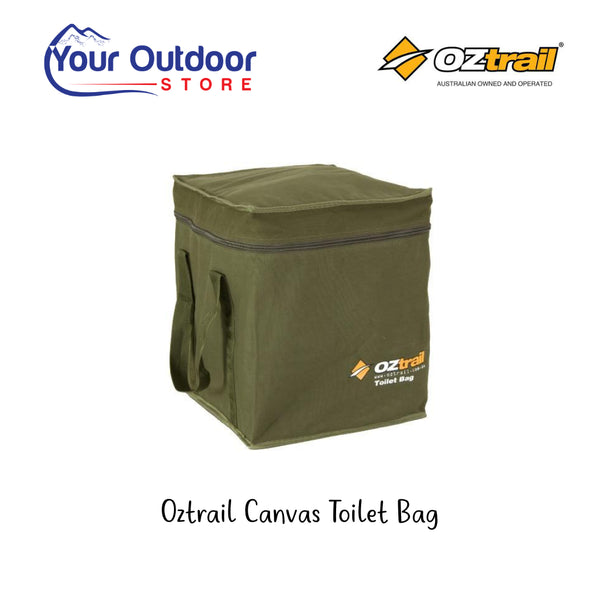 Khaki | Oztrail Canvas Toilet Bag. Branded Hero