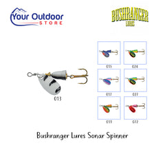 Bushranger Sonar Spinner. Hero image with title and logos