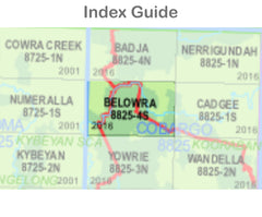 Belowra 8825-4-S NSW Topographic Map 1 25k