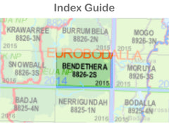 Bendethera 8826-2-S NSW Topographic Map 1 25k