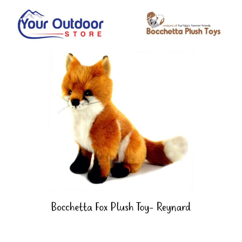 Red | Bocchetta Fox Plush Toy - Reynard. Hero image with logos and title