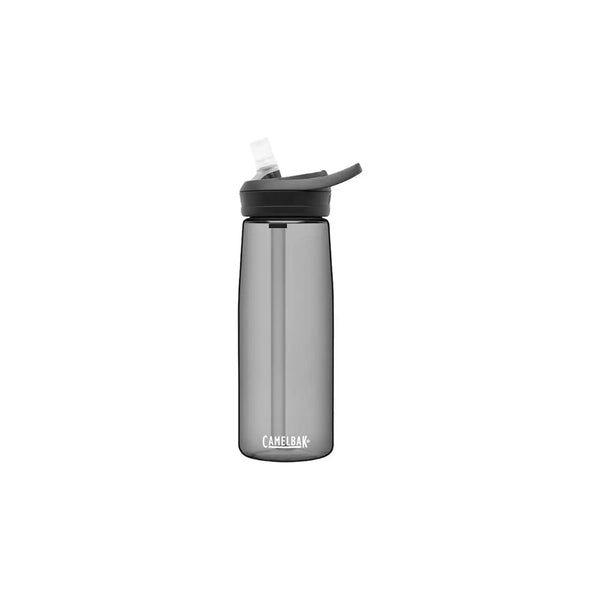 Charcoal | Front View Showing Handle, Sip Straw and Bottle.