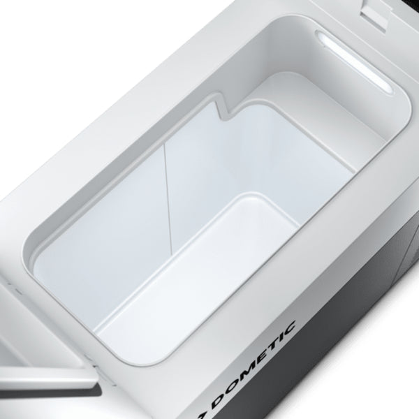 Black / Grey | Internal view of fridge storage