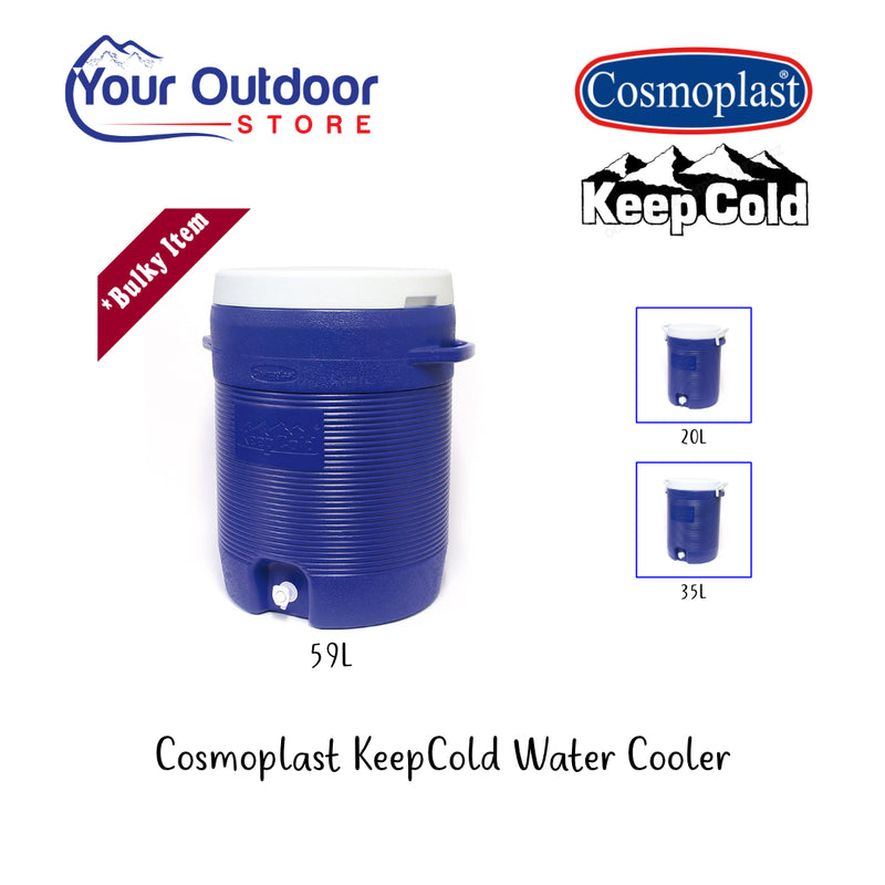 Dark Blue | Cosmolast KeepCold 59L Water cooler, branded hero image