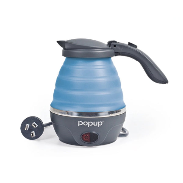 Blue | Popup Collapsible 240V Kettle. Set Up