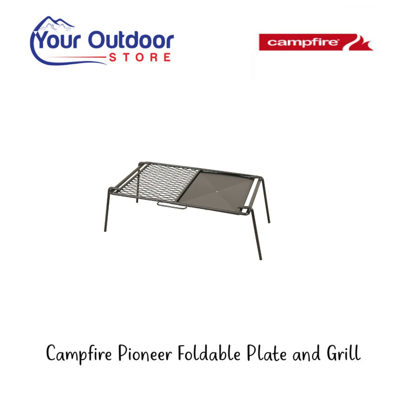 Campfire Pioneer Foldable Plate and Grill open front View