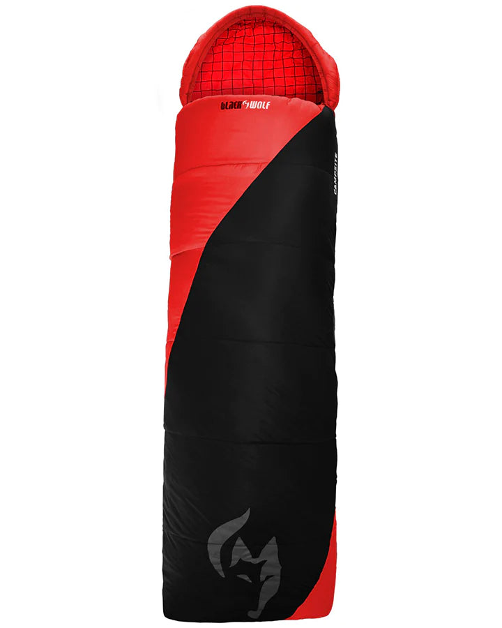 Black / Red | Black Wolf Campsite Series Sleeping Bag
