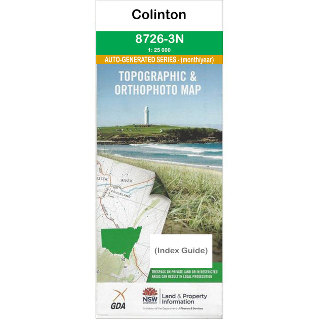 Colinton 8726-3-N NSW Topographic Map 1 25k | Your Outdoor Store