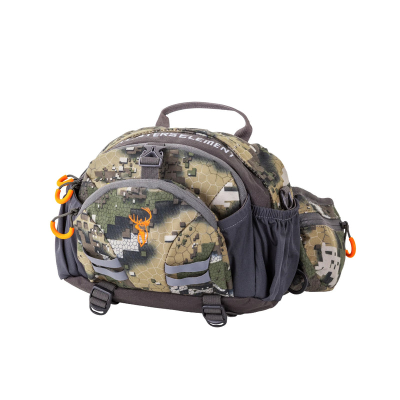 Desolve Veil Camo | Hunters Element Divide Belt Bag Closed Front View. 