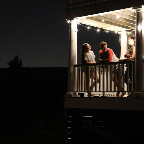 In use on a balcony