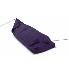 Purple | Top View from Foot with guy ropes pegging out swag #colour_purple