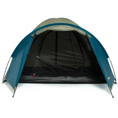 Oztrail Tasman 3V Dome Tent. Front with door up
