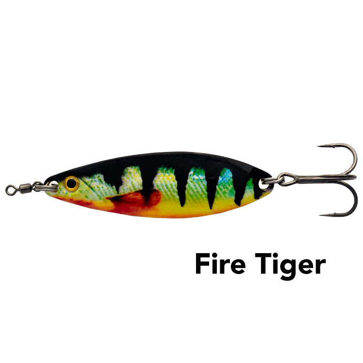 Fire Tiger | Black Magic Enticer Spoon Lure