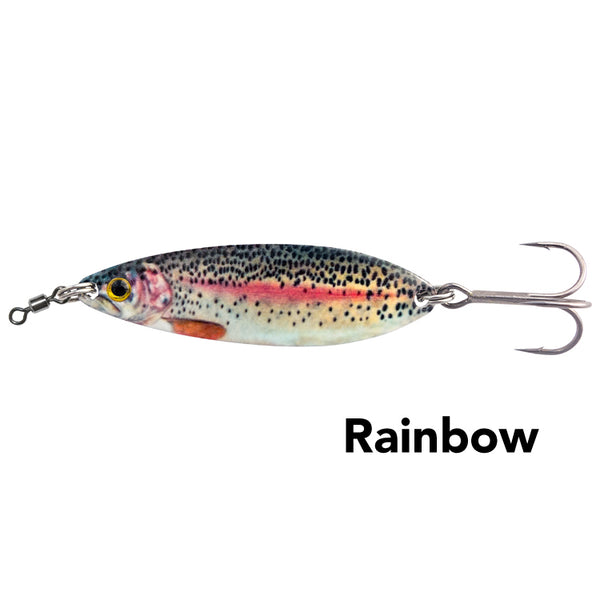 Rainbow | Black Magic Enticer Spoon Lure