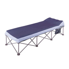 Blue Check | Oztrail Anywhere Bed single fully set up