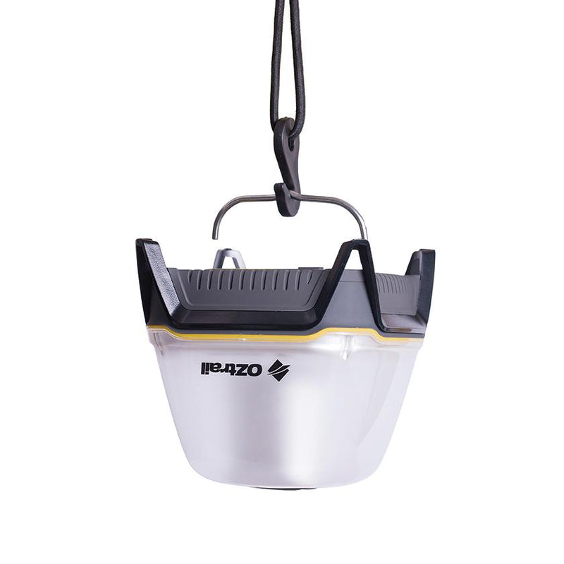Oztrail 500L Rechargeable Lumos Lantern. Hanging Mode