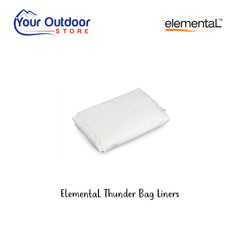 Elemental Thunder Down Under Biodegradable Toilet Bags. Hero image with title and logos