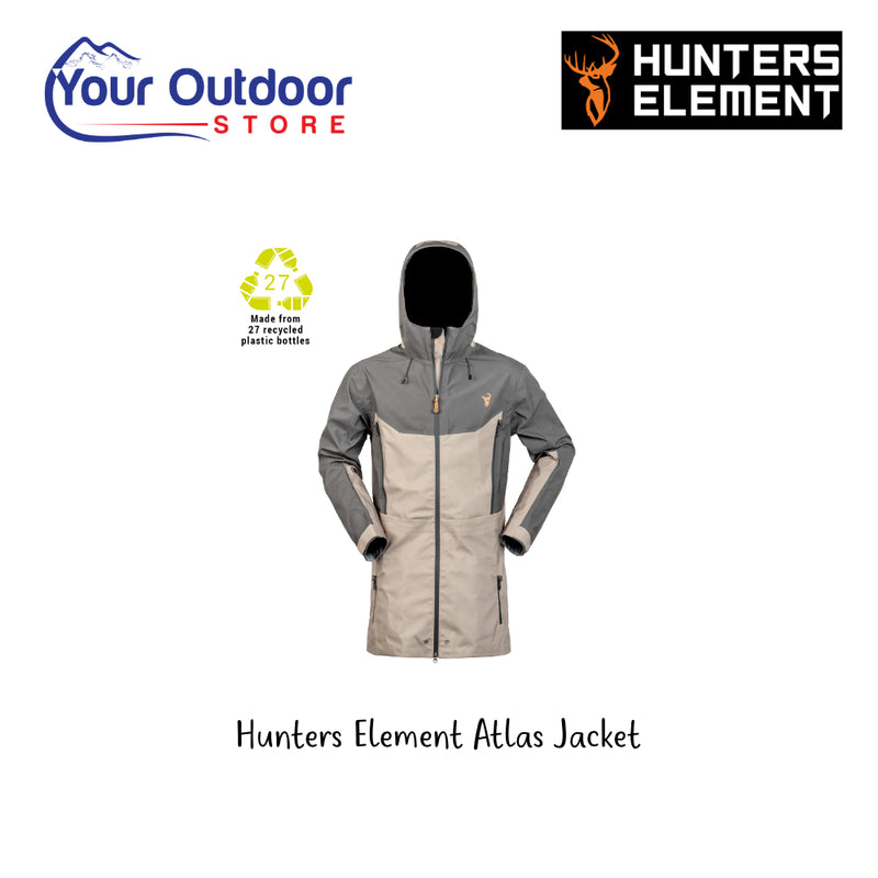 Hunters Element Atlas Jacket. Hero Image Showing Logos and Title. 