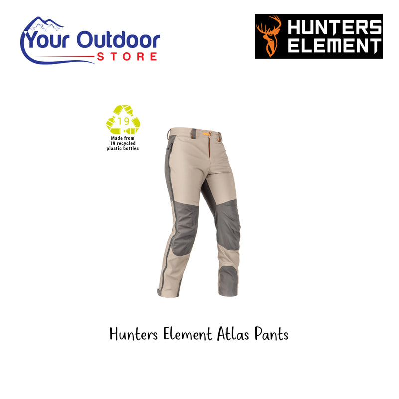 Hunters Element Atlas Pants. Hero Image Showing Logos and Title. 