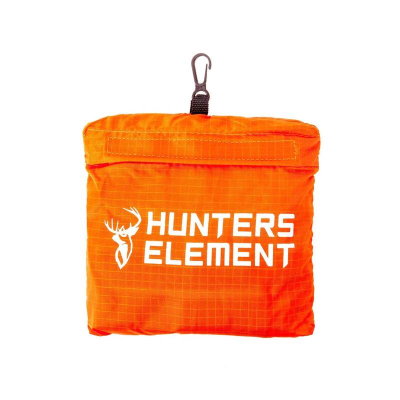 Blaze | Hunters Element Bluff Packable Pack, Shown Packed Up In Pouch. 