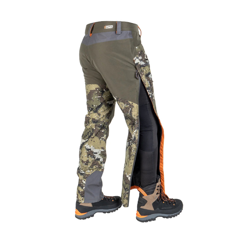 Desolve Veil | Hunters Element Odyssey Pants Side View With Vents Open.