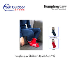 HumphreyLaw Childrens Health Sock 91C. Hero Image with title and logos plus colour inserts
