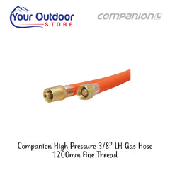 High Pressure Gas Hose 3/8in BSP LH - Fine Thread
