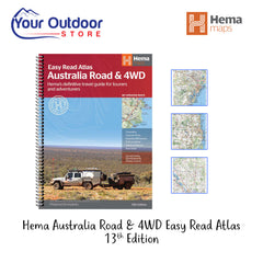 Hema Australian Road and 4WD Atlas (Easy Read). Hero images